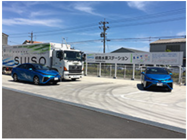 清流パワーエネジーがすでに開設している岐阜県羽島郡の「岐南水素ステーション」