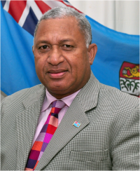 フィジー首相のFrank Bainimarama氏 