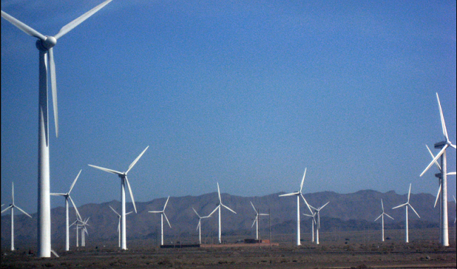 EGPのサンダー・ランチ風力発電所の完成予想図