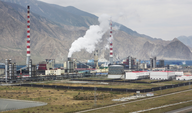 中国の石炭化学工場
