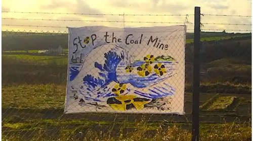 英カンブリア地区で石炭鉱山開発計画への反対行動