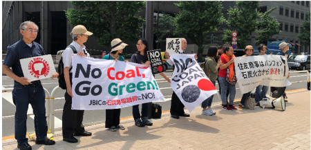 住友商事の石炭火力発電建設に反対する環境NGOら