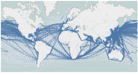 日本郵船の外航船舶ネットワーク