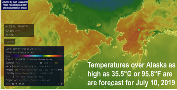 高温に見舞われている今年のシベリア、アラスカ地方
