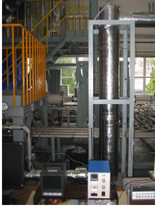 日立が開発した原子炉空冷システムの試験装置