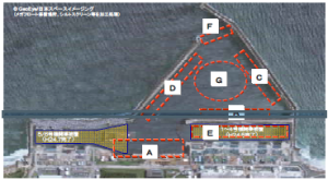福島第一原発港湾内の汚染魚捕獲場所