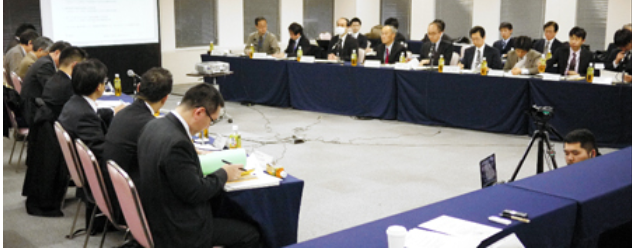 敷地境界の被ばく線量について協議した検討会