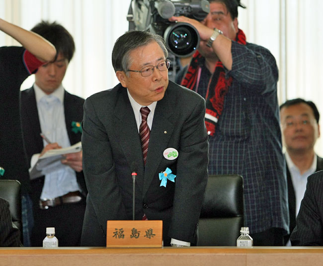 佐藤福島県知事「全原発廃炉を！」