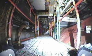 1号機の圧力抑制室上部の様子