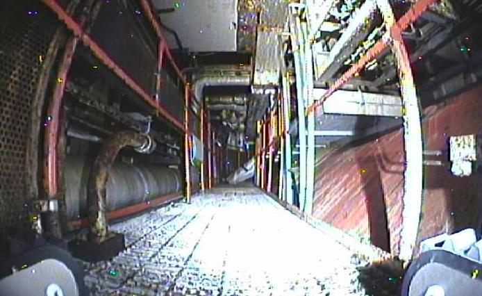 1号機の圧力抑制室上部の様子