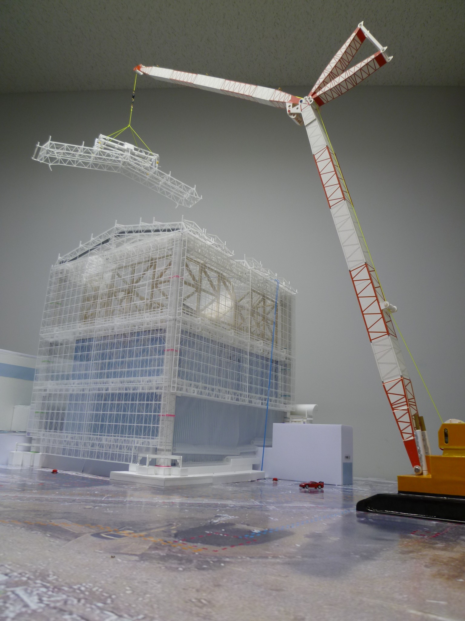 1号機の建屋カバーの架け替え予想図