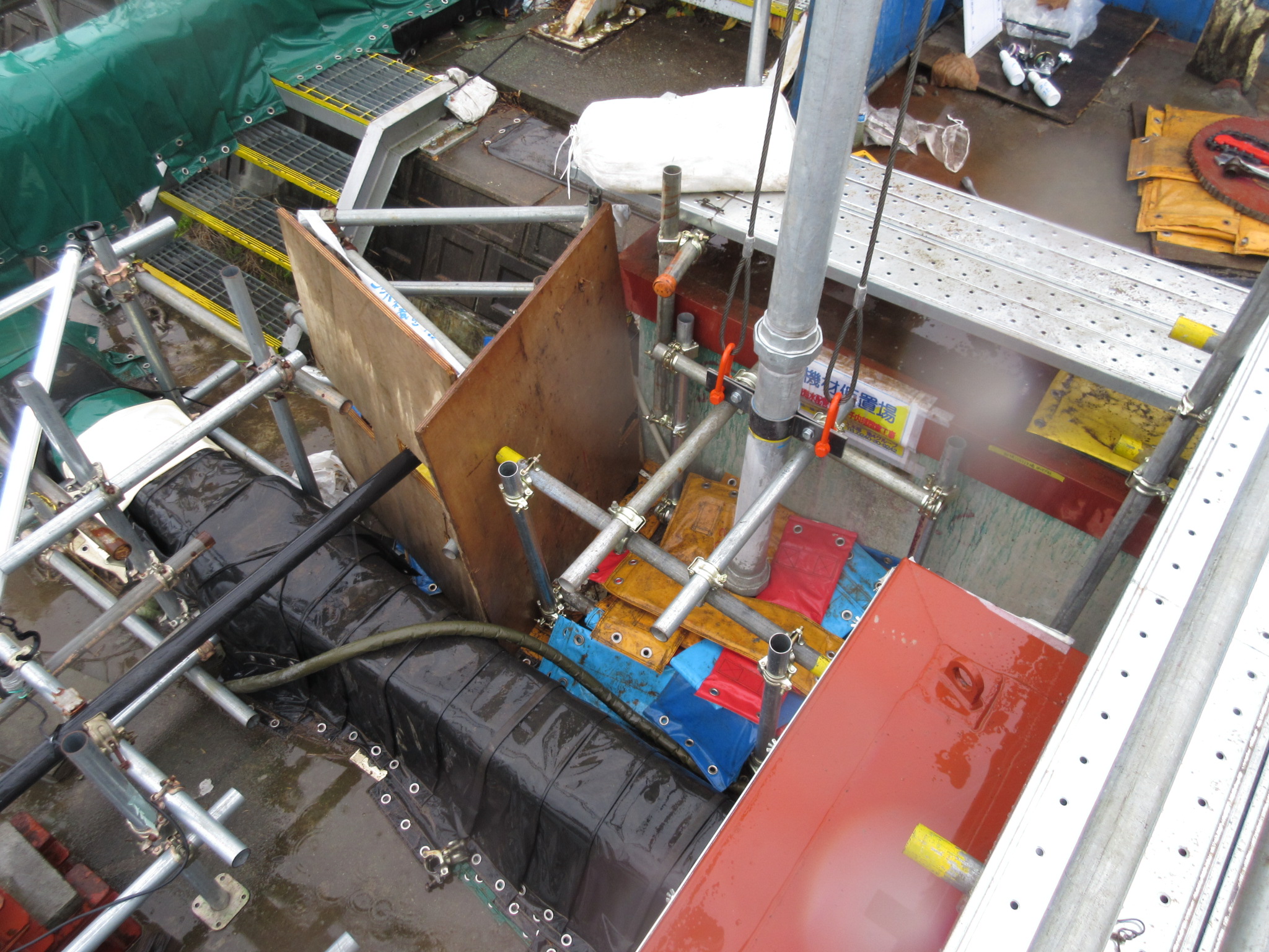 福島第一原子力発電所2号機海水配管トレンチ閉塞充填作業