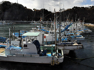 原発汚染水の影響で出漁自粛が続く