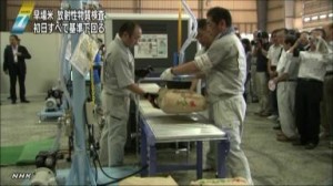 福島産コメの全袋検査。基準値の100ベクレルを1ベクレルでも下回れば出荷される。
