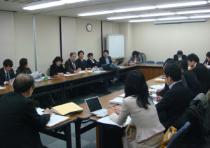 千葉原発訴訟弁護団の打ち合わせ風景