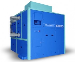 図1　小浜温泉が導入する小型バイナリー発電システム。出典：神戸製鋼所