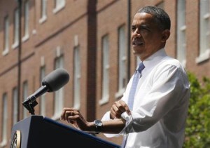 ６月２５日、オバマ米大統領が地球温暖化に取り組む新たな行動計画を発表した（２０１３年　ロイター/Larry Downing）