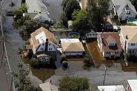 ハリケーンによる洪水に見舞われたニュージャージー州パターソン（２０１１年８月３１日）