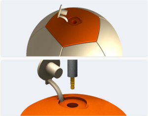 The SOCCET: a premium soccer ball and an eco-friendly generator.