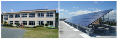 静岡浜松市の太陽光発電を設置した学校