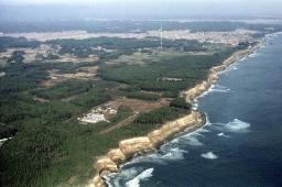 東北電力が福島県で計画中の浪江・小高原発の建設予定地＝１９８１年１１月