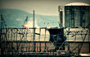 壁面が黒焦げたアーカンソー州の事故原発