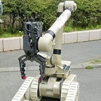 福島第一原子力発電所３号機の原子炉建屋の床掃除を担当中に”戦死”したた米アイロボット社製ロボット「ウォリアー」