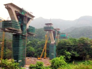 八ツ場ダムの建設状況